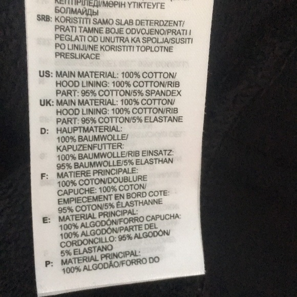 Adidas Trefoil Pullover Hoodie - Black, XS, 100% Cotton, Relaxed Fit - Picture 9 of 11